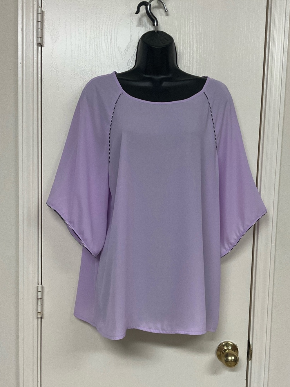 Worthington Lilac Flowing Dolman Blouse